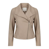 Women’s Suede Moto Jacket | Cropped Zip-Up Coat