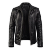 BLACK LEATHER BIKER JACKET