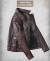Vintage Leather Biker Jacket for Men