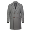 The Kensington Double-Breasted Overcoat – Slate Grey Heritage Wool