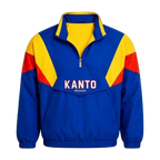 Kanto-Inspired Windbreaker Jacket – Retro Anime-Inspired Pullover Jacket